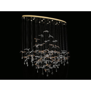 Потолочная люстра 8200 8220/140 С oval gold polished